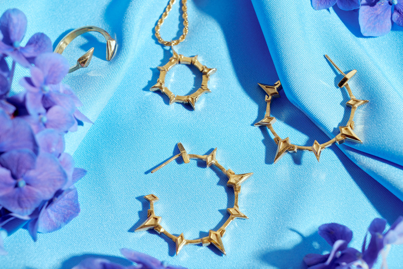 Mavuika Aztec Solid Halo Hoops