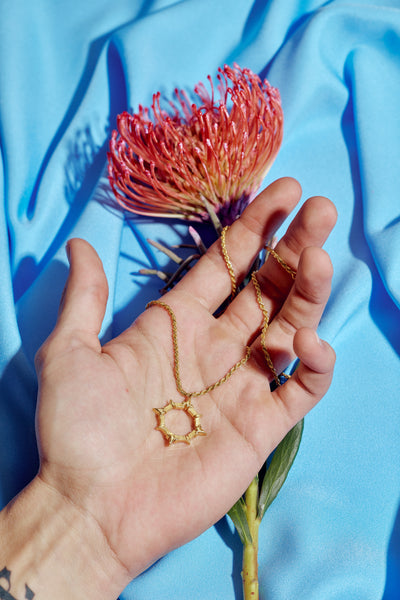 Mavuika Aztec Solid Halo Necklace