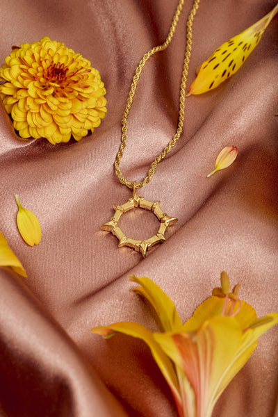 Mavuika Aztec Solid Halo Necklace