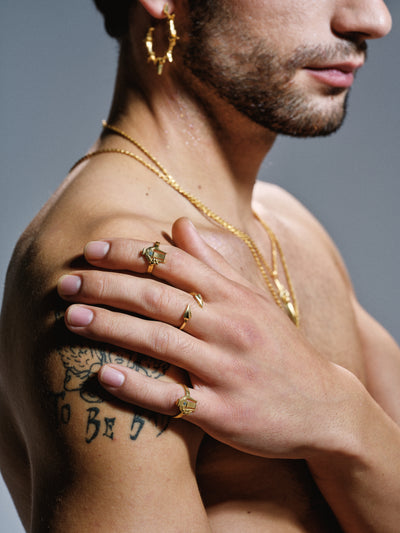 Mavuika Aztec Solid Halo Hoops