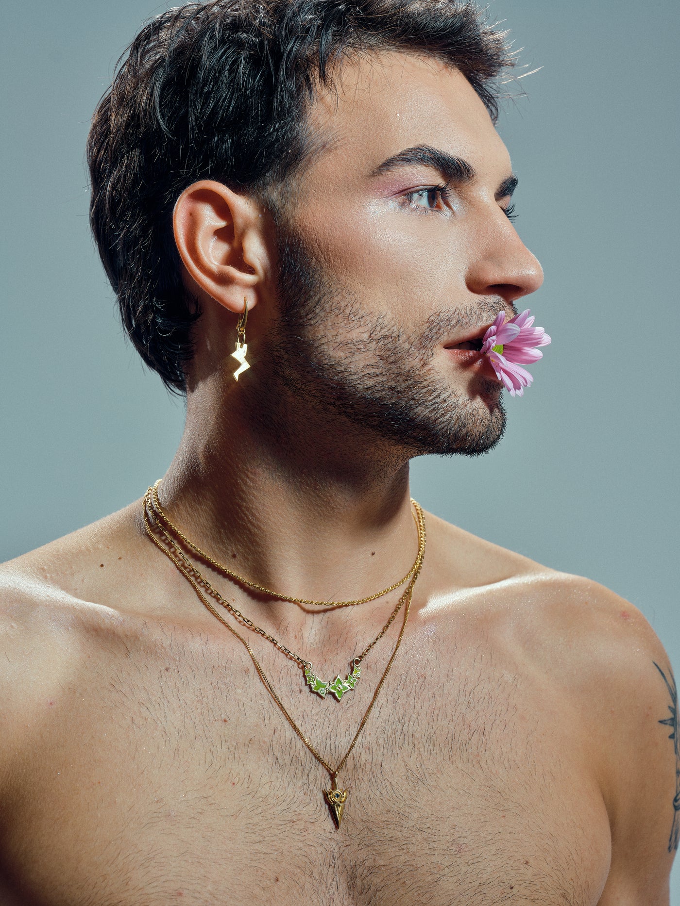 LVL 30 Solid Dangle Drop Lightning Earrings